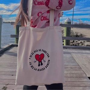 Bad bunny tote bag🐰